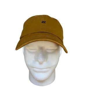 Billabong All Day Lad Adjustable Cap Embroidered Logo Curve Brim In Dark Mustard